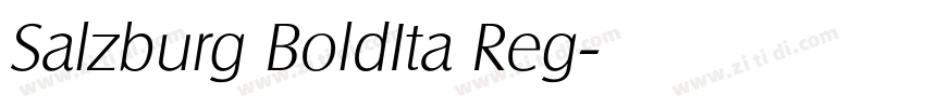 Salzburg BoldIta Reg字体转换